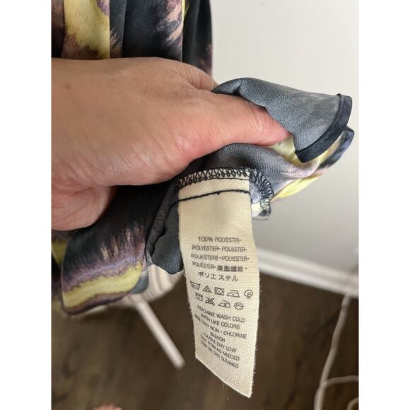 Free People SZ XS Drape Wrapped Silky Tank Multicolor BOHO - Picture 6 of 6